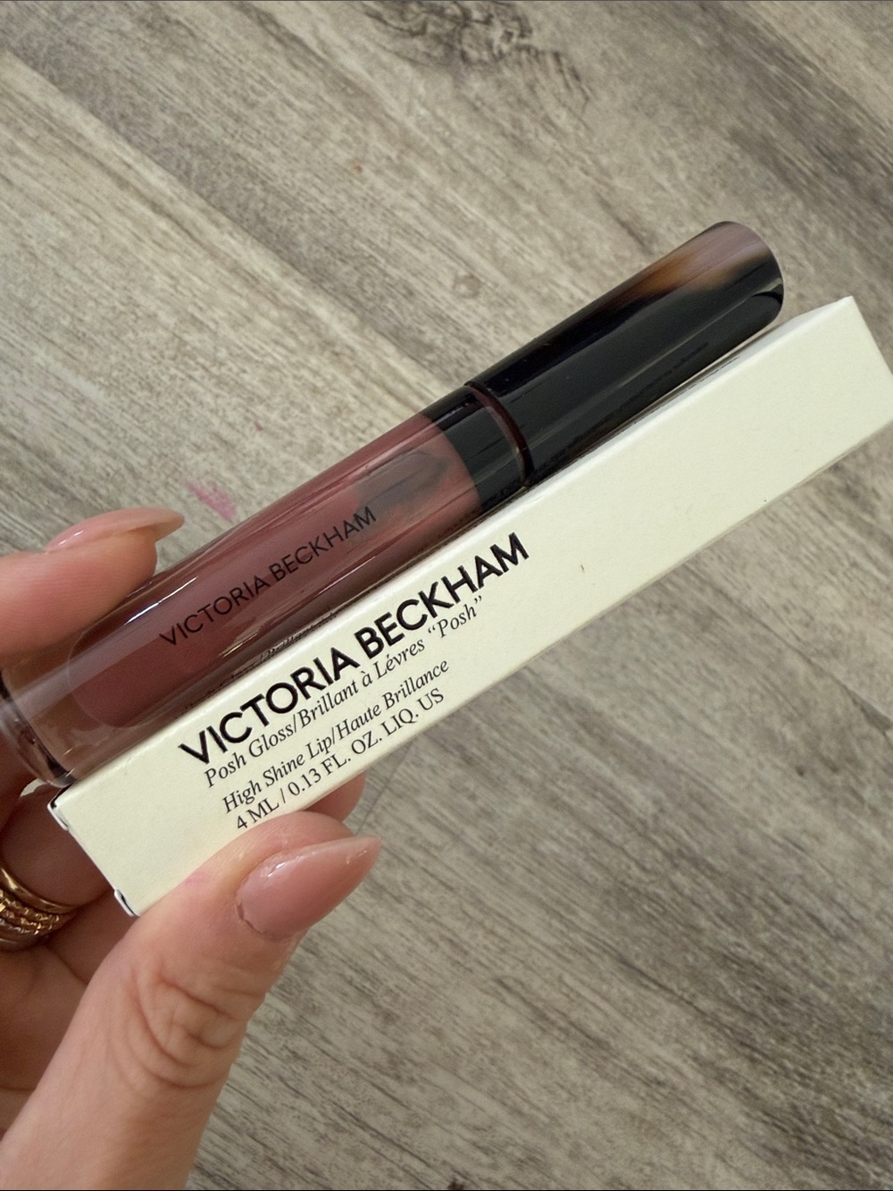 Victoria Beckham Posh High Shine Lip Gloss — Mauve Pink Nude (poolside)